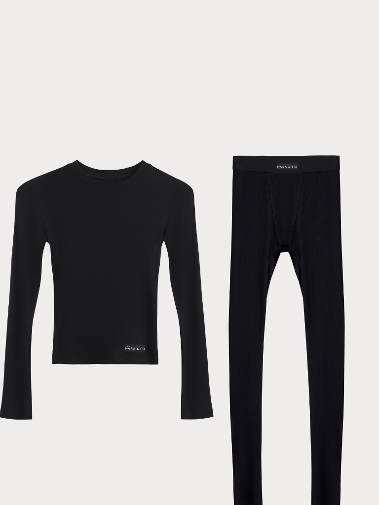 "Sunday Still "Legging Set-Black