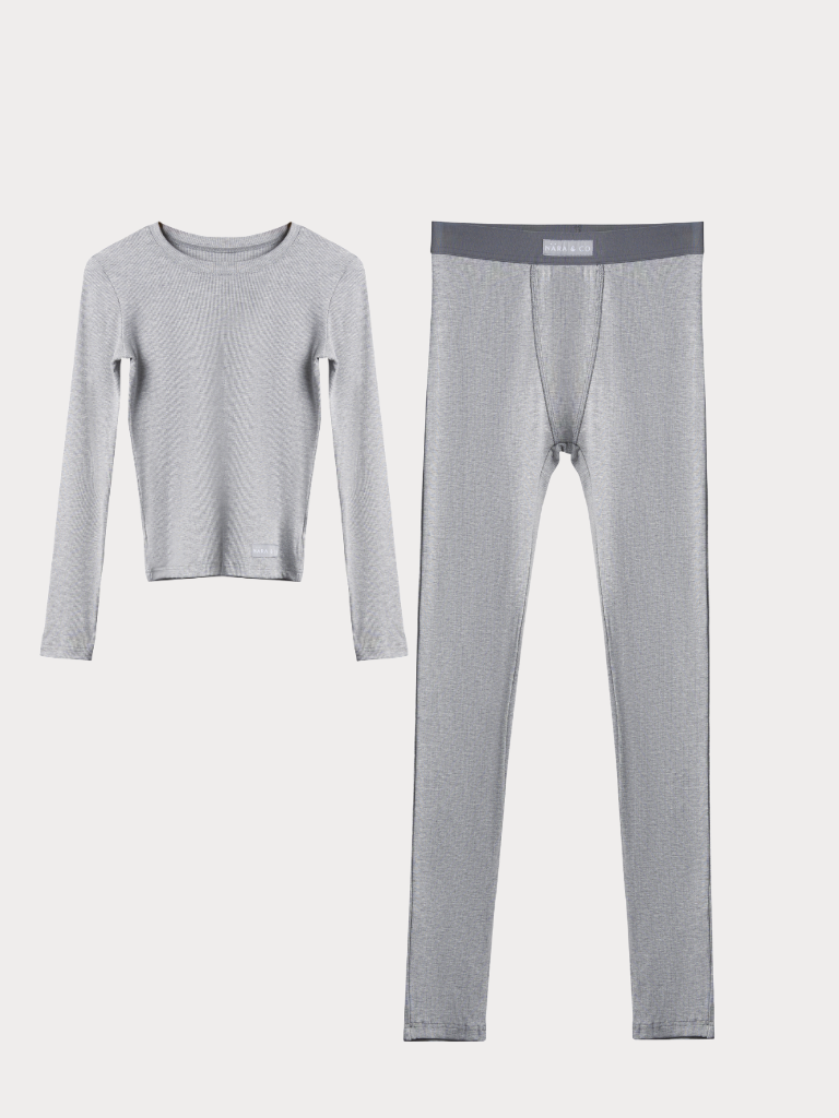 "Cloudy Days" Ribbed Lounge Set